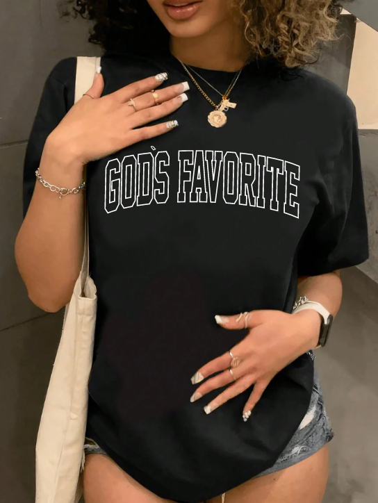 GOD'S FAVORITE- UNISEX BLACK T-SHIRT