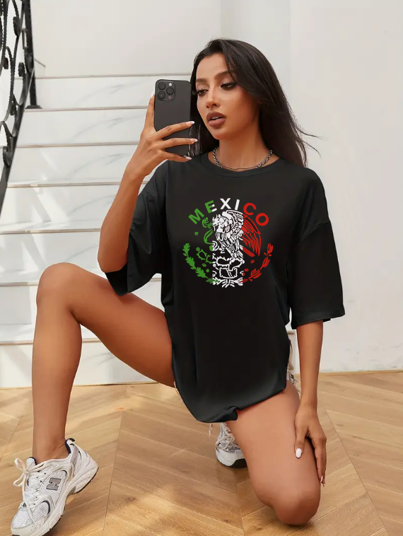 MEXICO - BLACK UNISEX T SHIRT