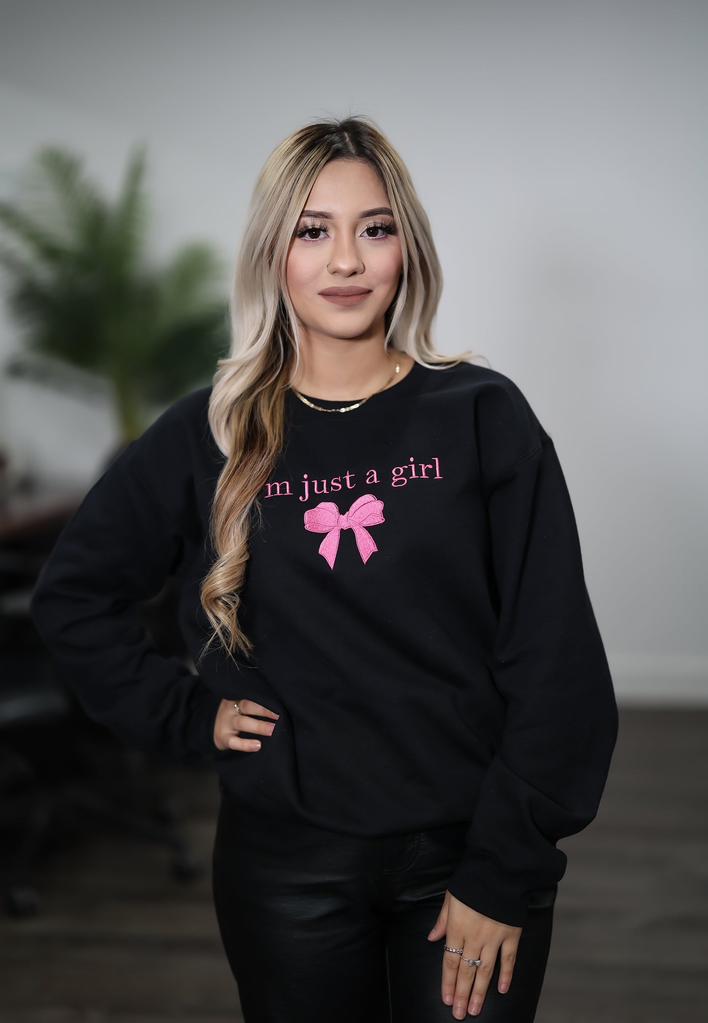 IM JUST A GIRL - UNISEX CREWNECK SWEATSHIRT UNISEX