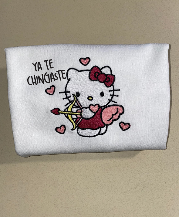 YA TE CHINGASTE - EMBROIDERED CREWNECK SWEATSHIRT