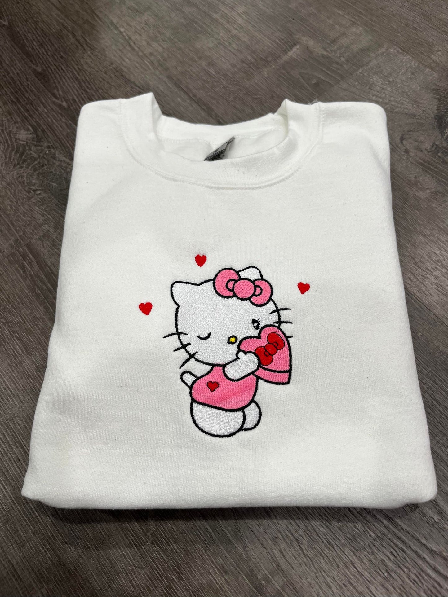 HELLO VALENTINES - LIGHT PINK CREWNECK SWEATSHIRT