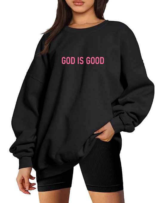 GOD IS GOOD - EMBROIDERY CREWNECK SWEATER - UNISEX